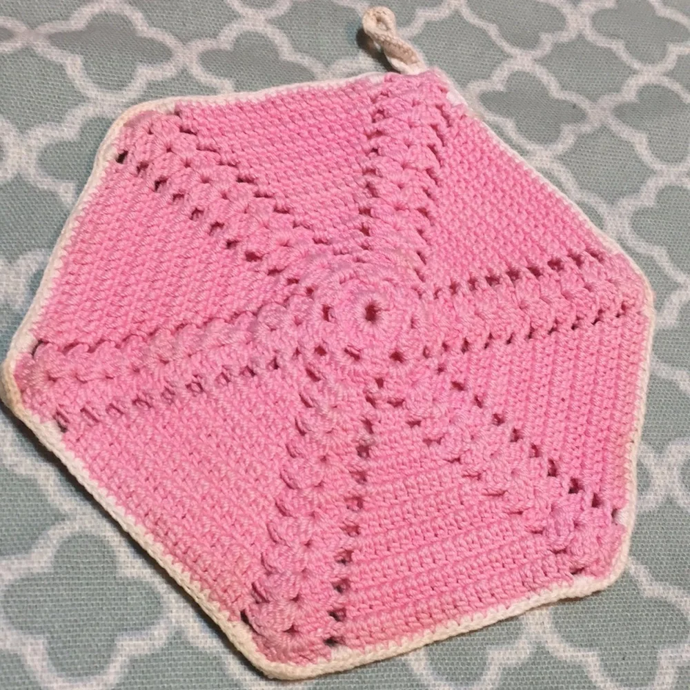 Vintage Crochet/Knit Hot Pad